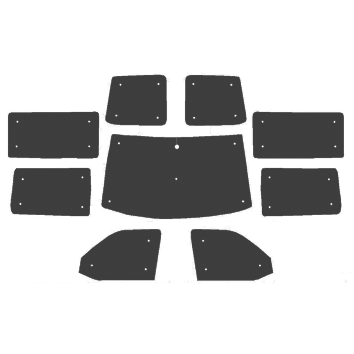 Volkswagen Transporter T5.1 Internal Thermal Blinds for Campervan