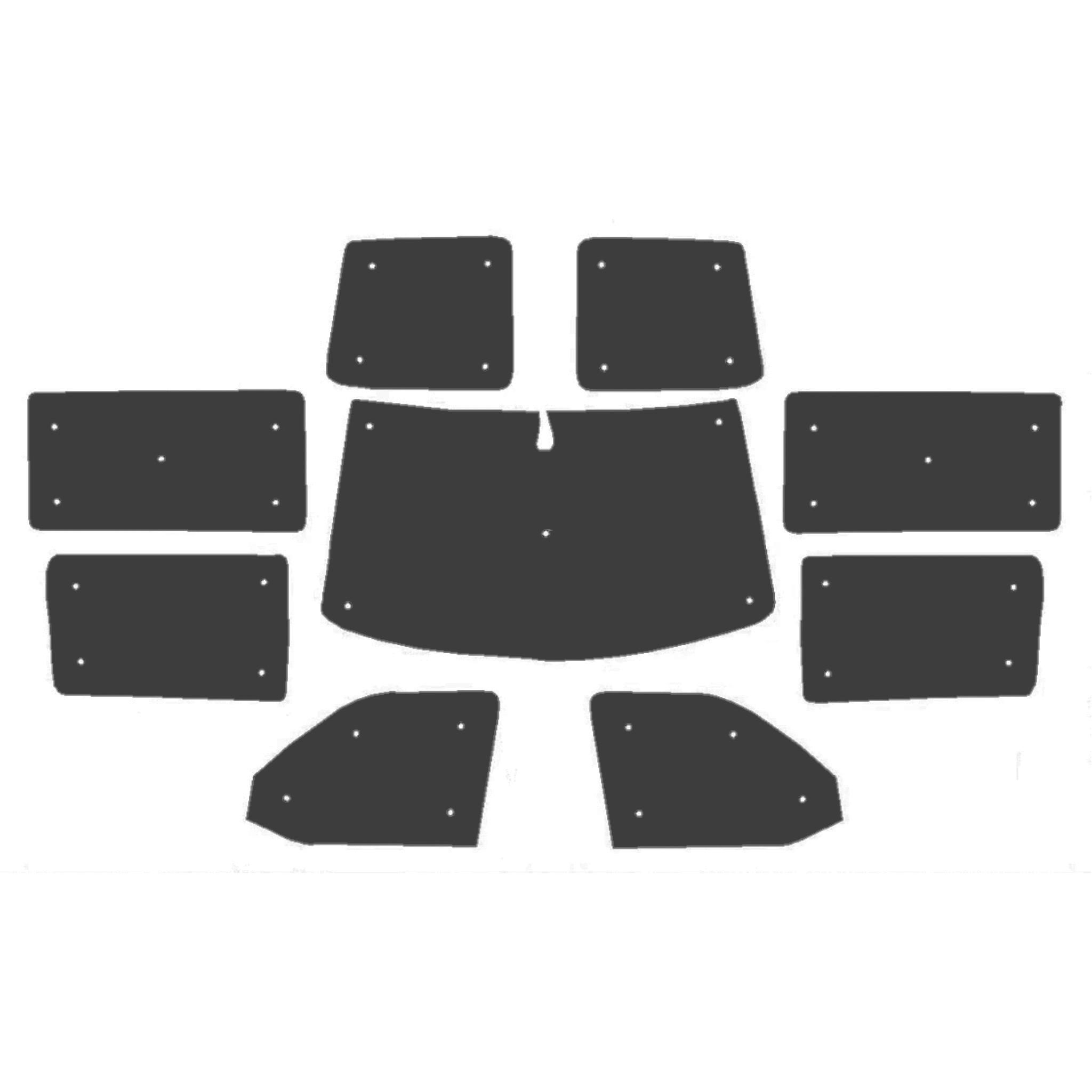 Volkswagen Transporter T5.1 Internal Thermal Blinds for Campervan