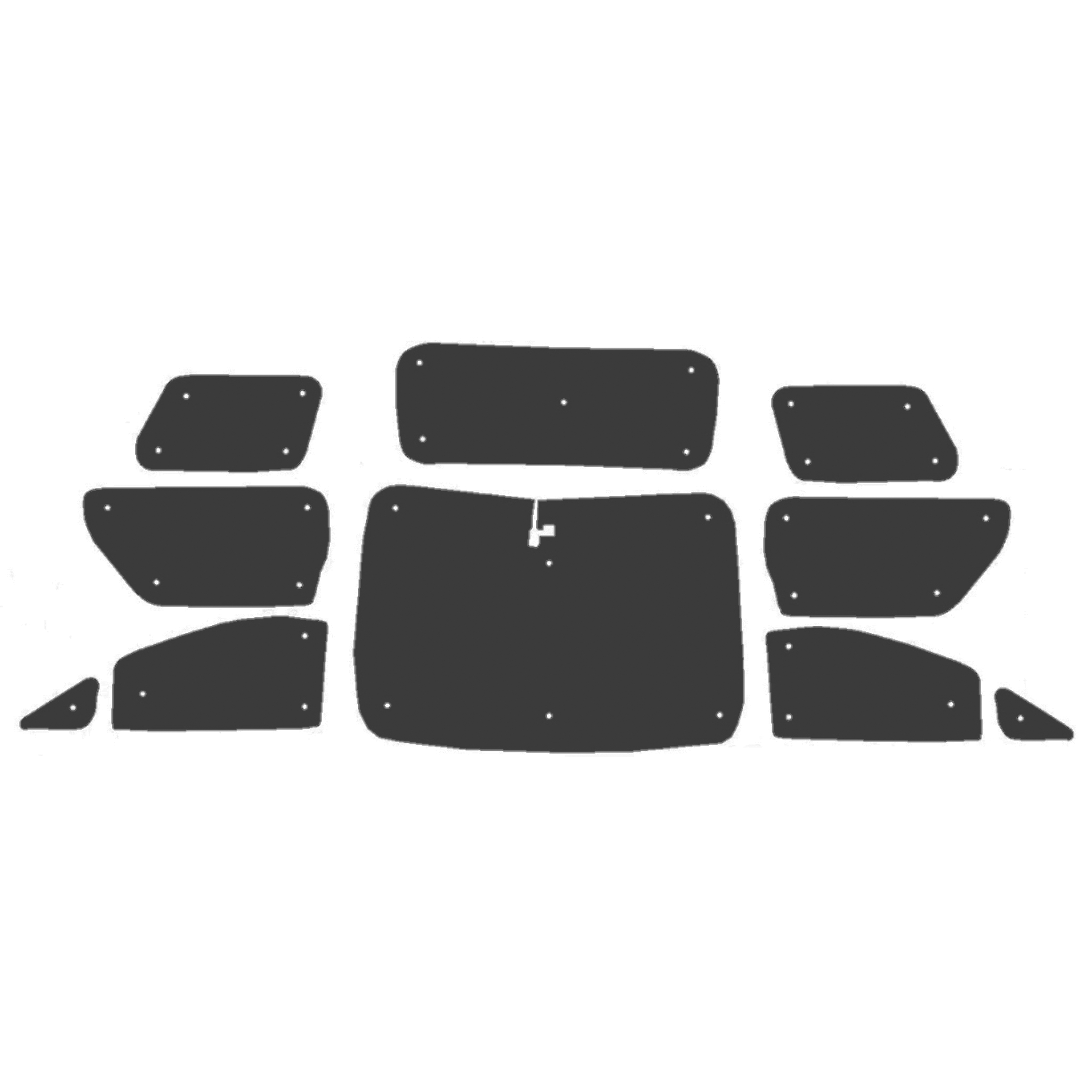 Toyota Alphard Internal Thermal Campervan Blinds