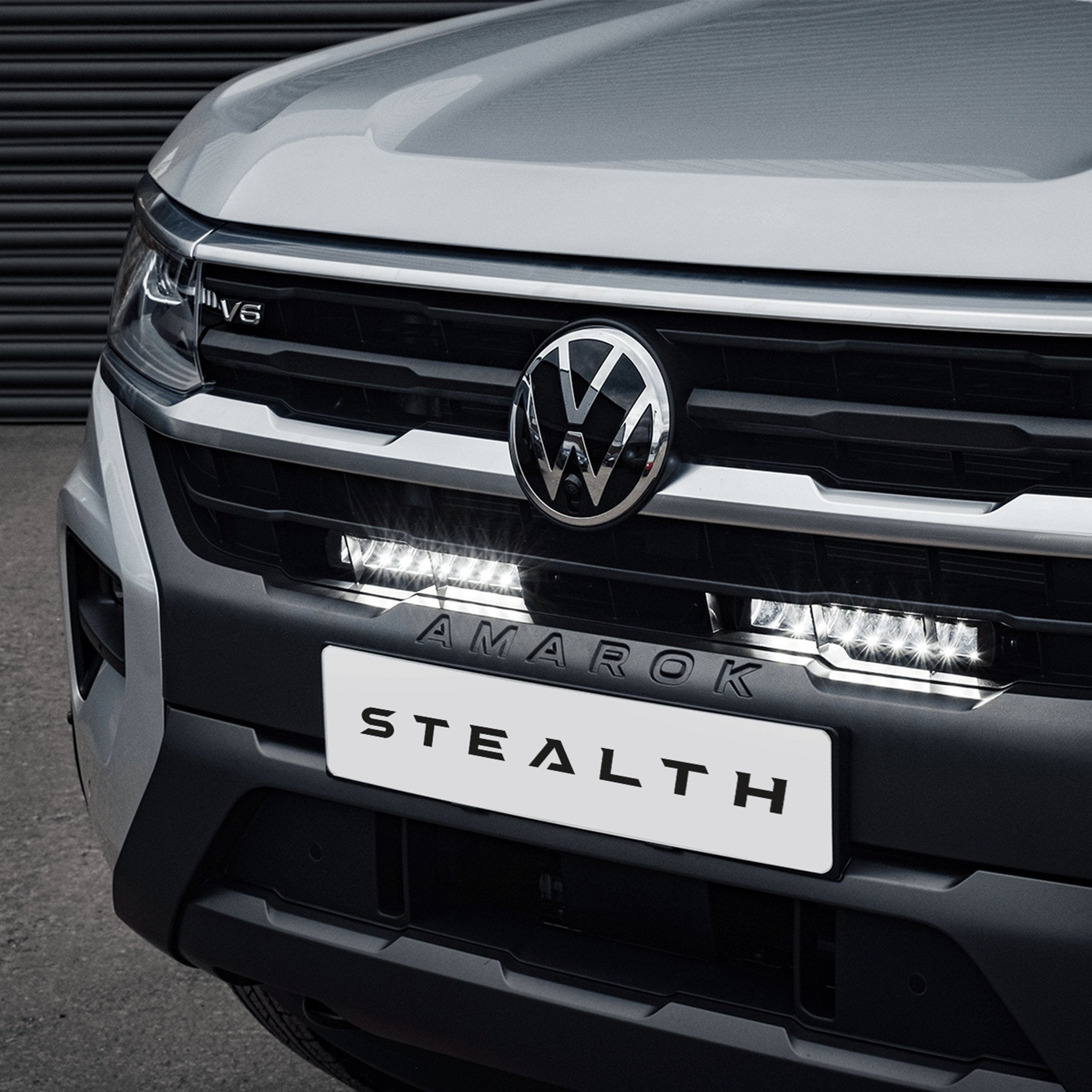 Stealth VW Volkswagen Amarok 2023+ Twin 10″ Luminous LED Integration Grille Kit – 7,560 Lumens