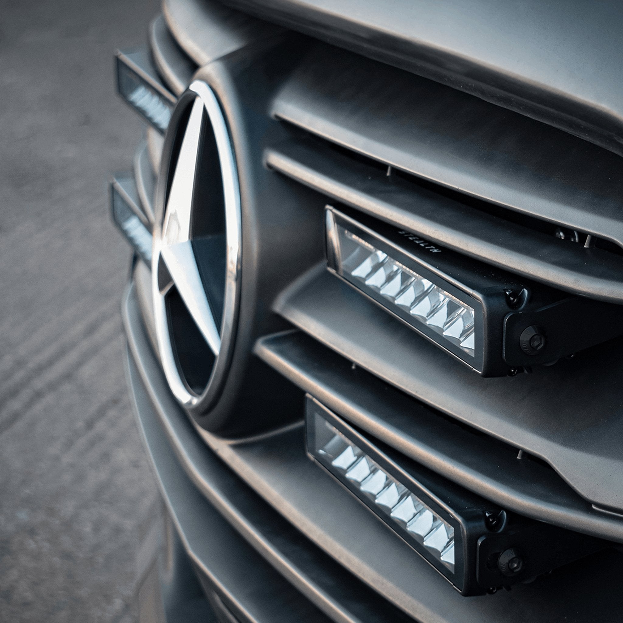 Stealth Mercedes Sprinter 2019+ Quad 10″ Luminous LED Integration Grille Kit – 15,120 Lumens