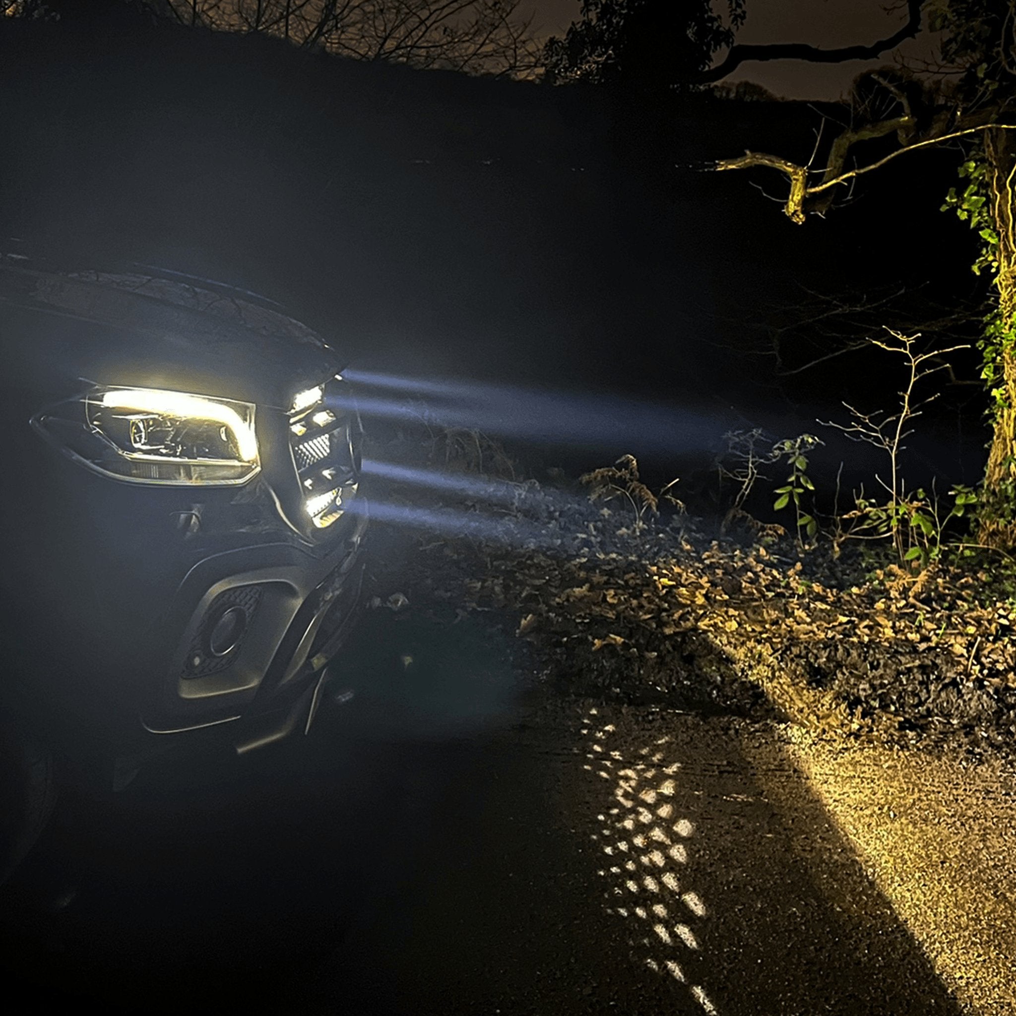 Stealth Mercedes X Class 2017-2020 Quad 6″ Luminous LED Integration Grille Kit – 11,520 Lumens