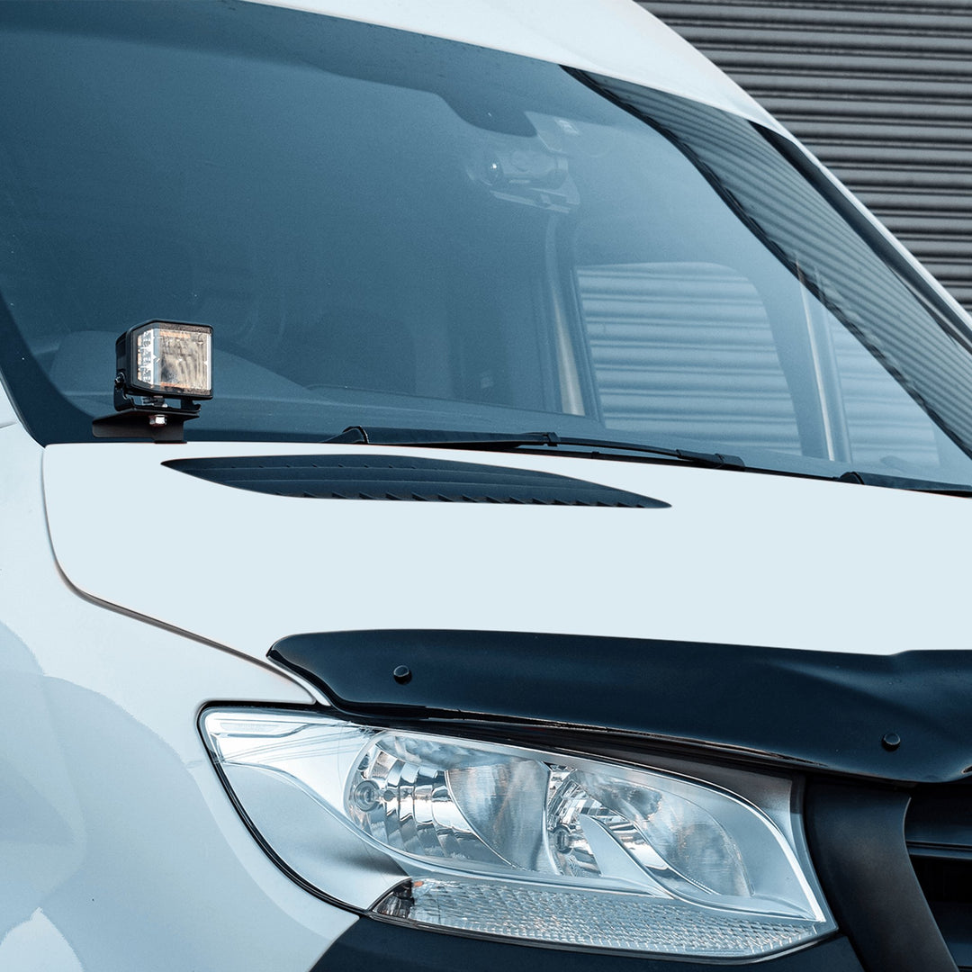 Stealth Mercedes Sprinter 2019+ Twin 4″ Dark Force LED Bonnet Kit – 16,800 Lumens