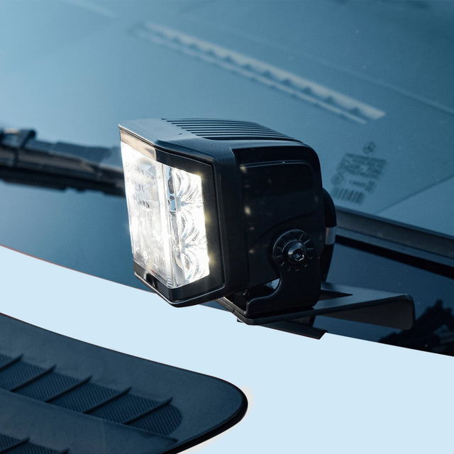 Stealth Mercedes Sprinter 2019+ Twin 4″ Dark Force LED Bonnet Kit – 16,800 Lumens