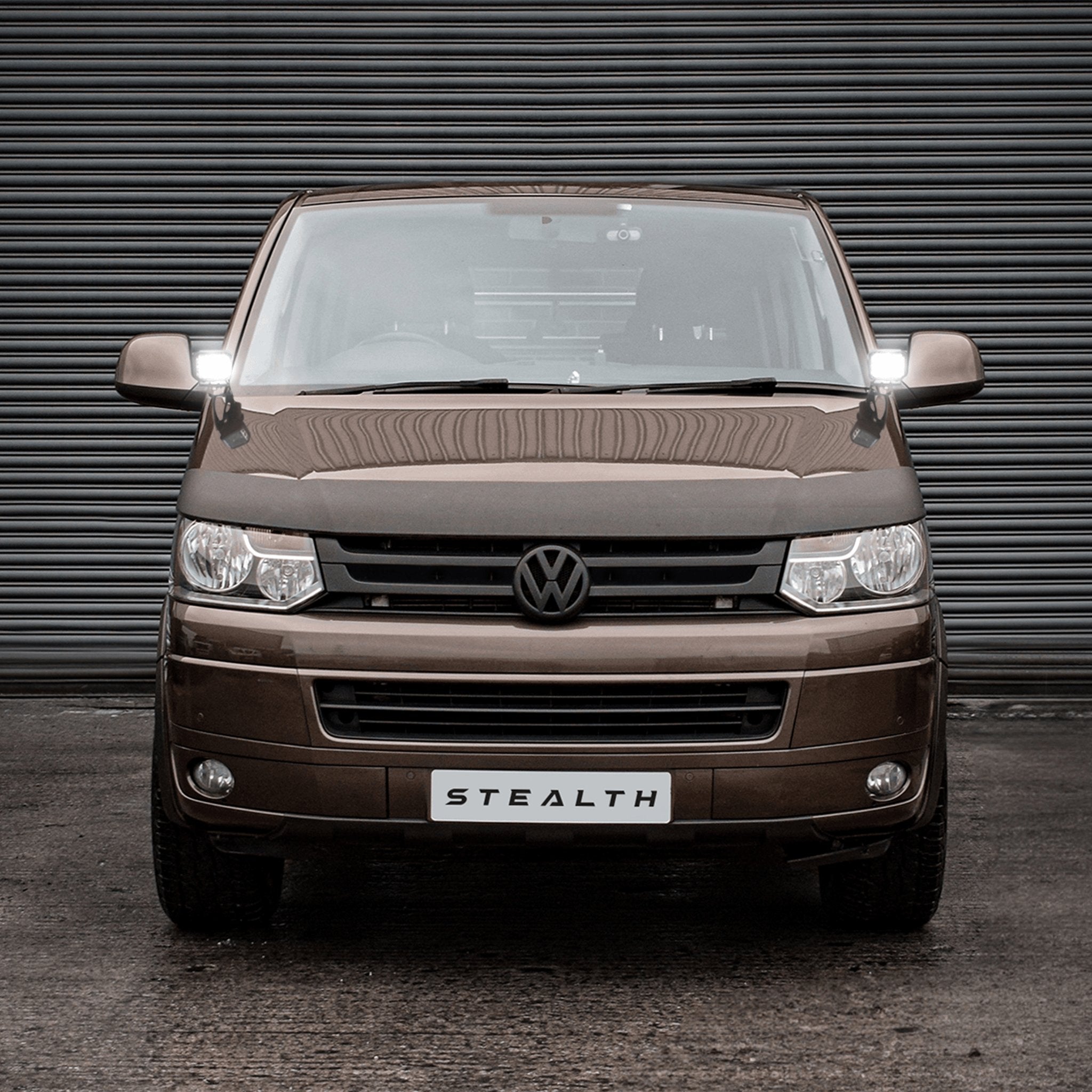 Stealth VW Volkswagen Transporter T5.1 2009-2015 Twin 4″ Dark Force LED Bonnet Kit – 16,800 Lumens