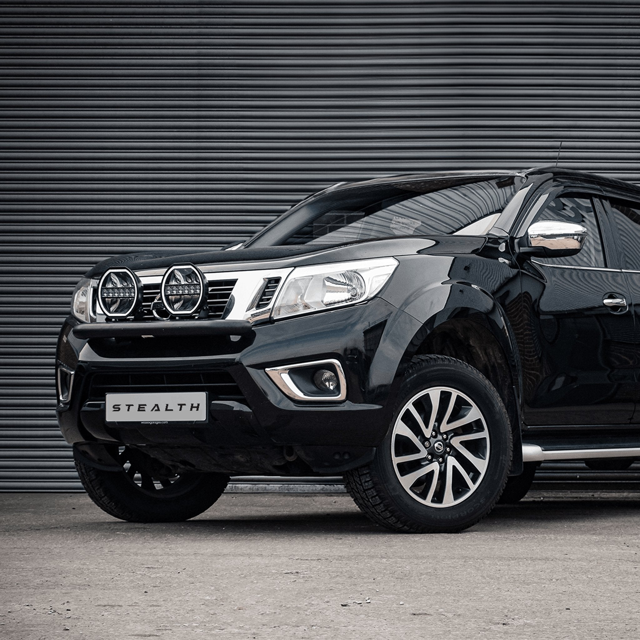Stealth Nissan Navara D23 2015-2021 Twin 9″ Luminous LED Spot Light Grille Kit – 15,874 Lumens