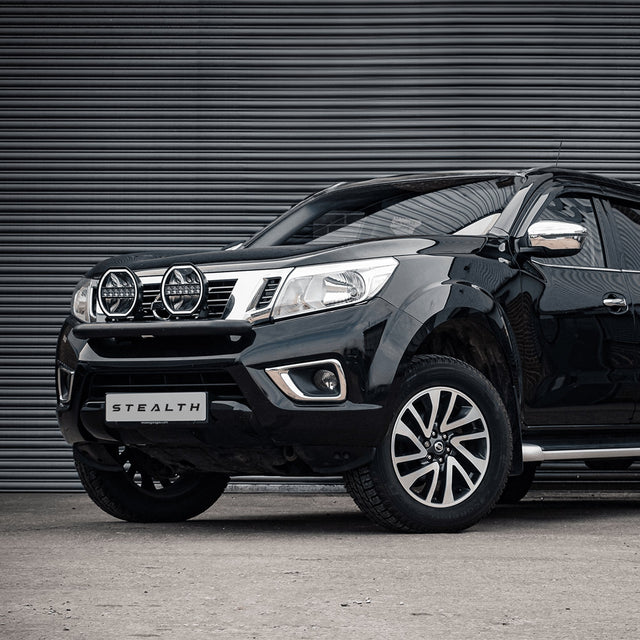 Stealth Nissan Navara D23 2015-2021 Twin 9″ Luminous LED Spot Light Grille Kit – 15,874 Lumens