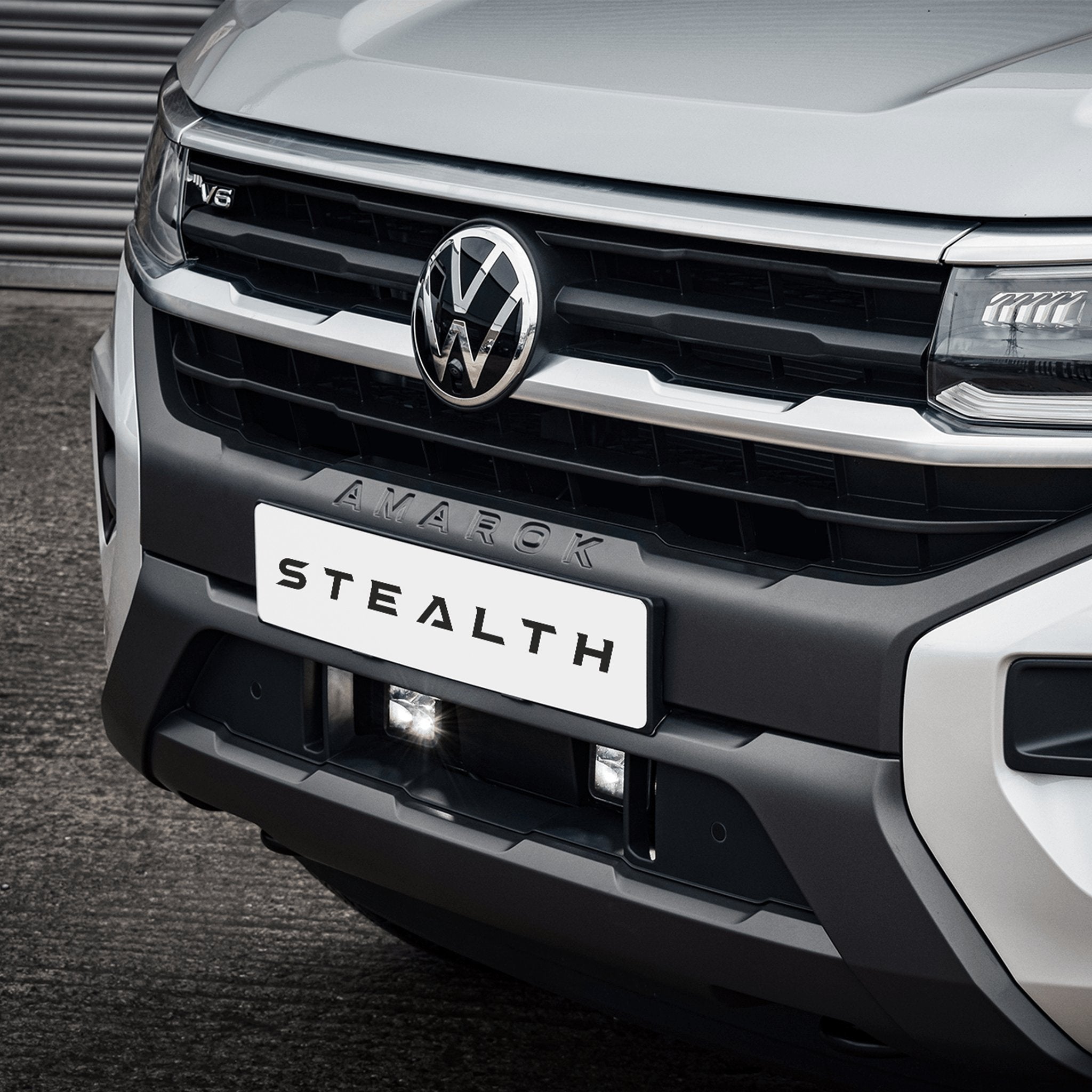 Stealth VW Volkswagen Amarok 2023+ Twin 3″ Luminous LED Integration Grille Kit – 9,600 Lumens