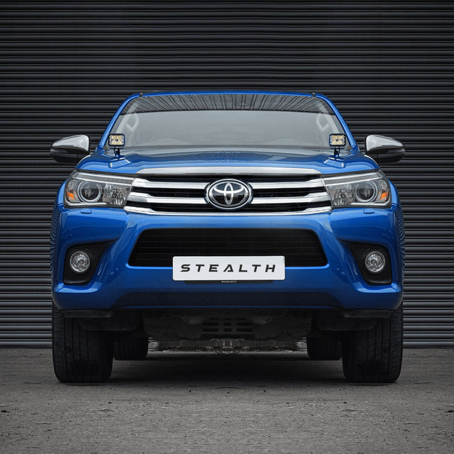 Stealth Toyota Hilux MK8 2015-2020 Twin 4″ Dark Force LED Bonnet Kit – 16,800 Lumens