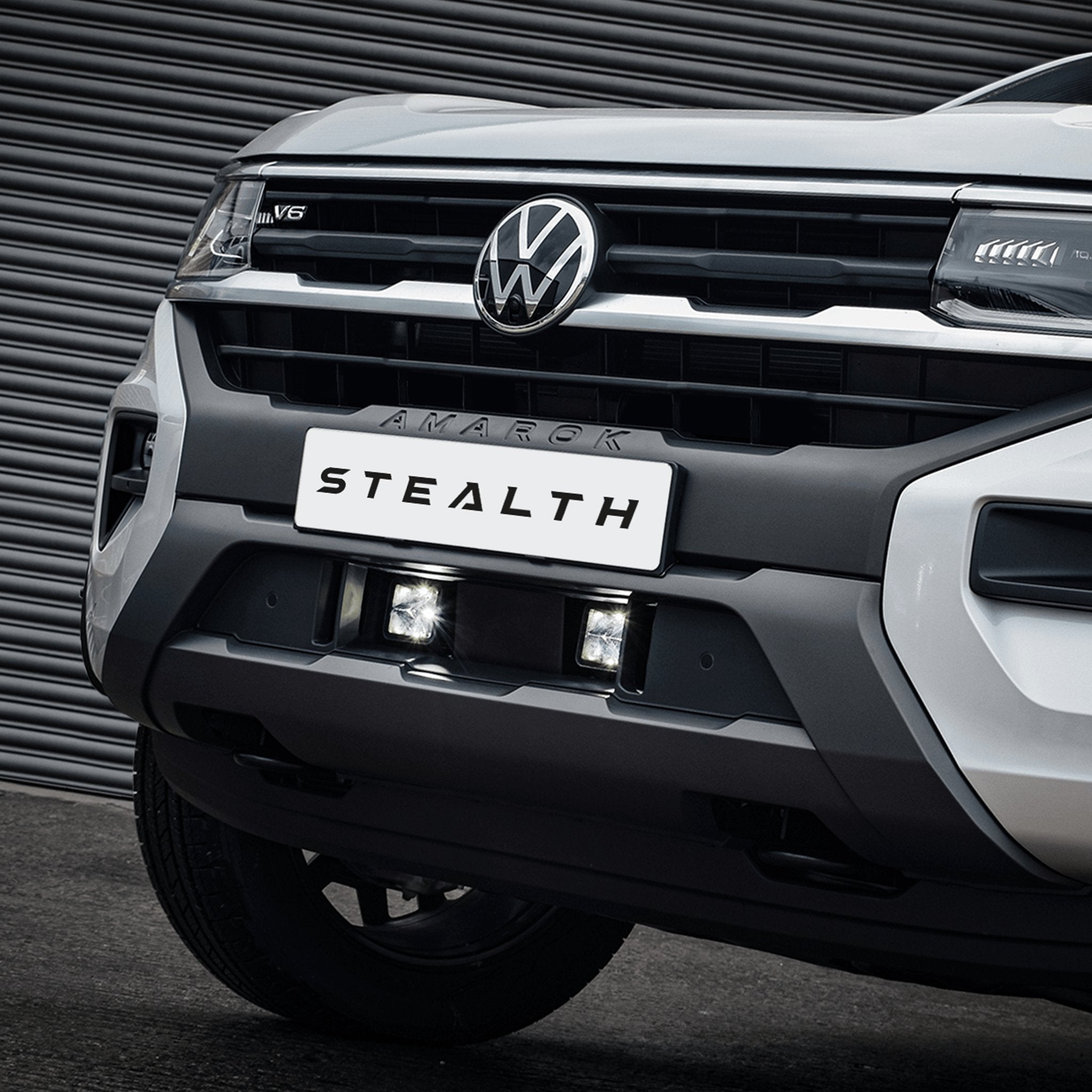 Stealth VW Volkswagen Amarok 2023+ Twin 3″ Luminous LED Integration Grille Kit – 9,600 Lumens