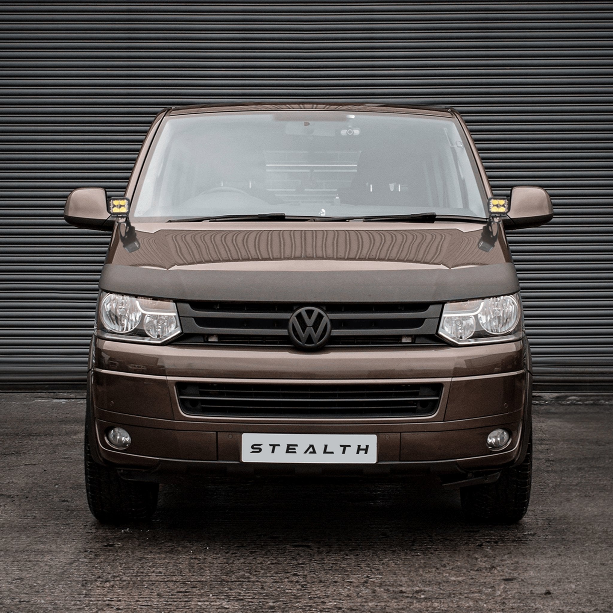 Stealth VW Volkswagen Transporter T5.1 2009-2015 Twin 4″ Dark Force LED Bonnet Kit – 16,800 Lumens