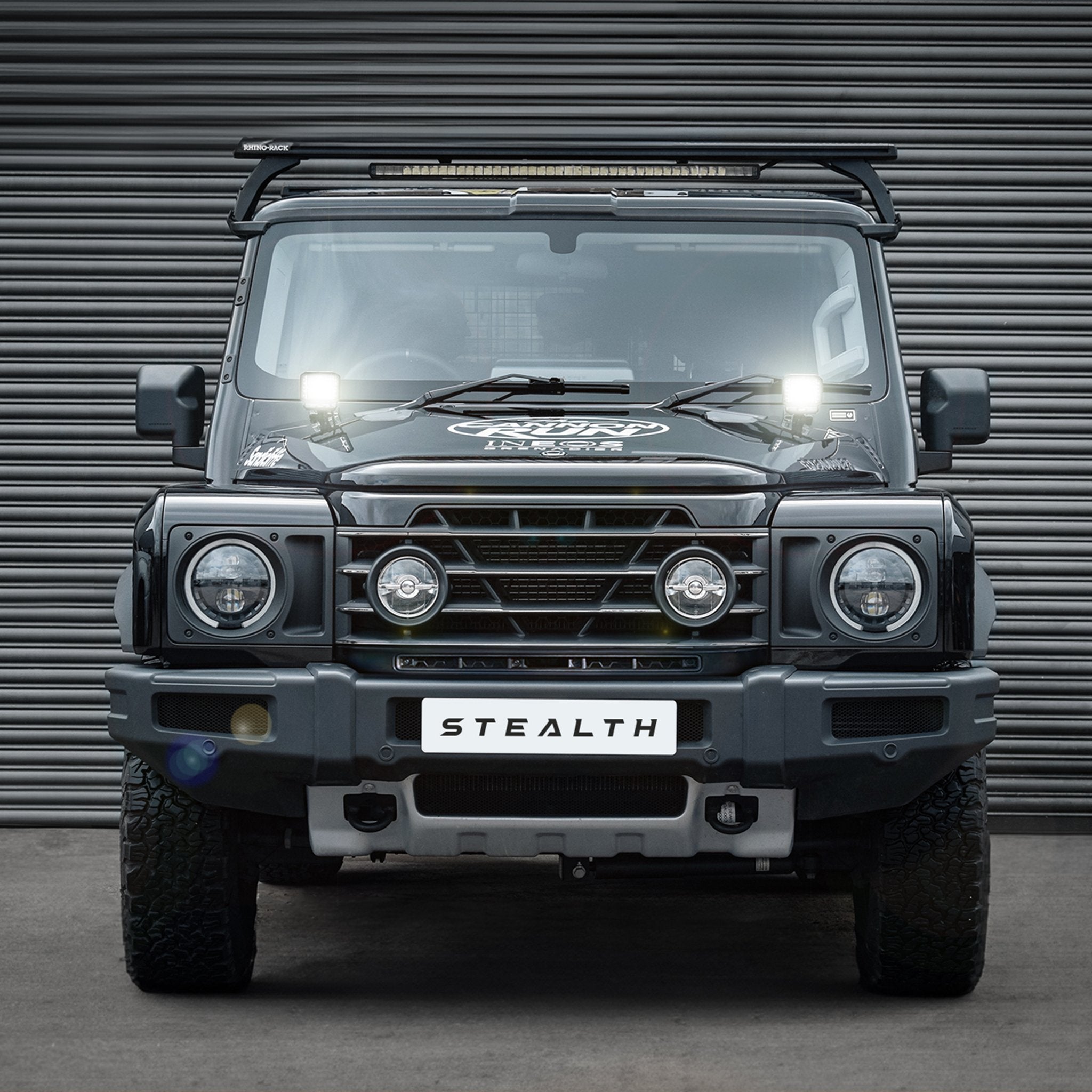 Stealth INEOS Grenadier 2023+ Twin 4″ Dark Force LED Bonnet Kit – 16,800 Lumens