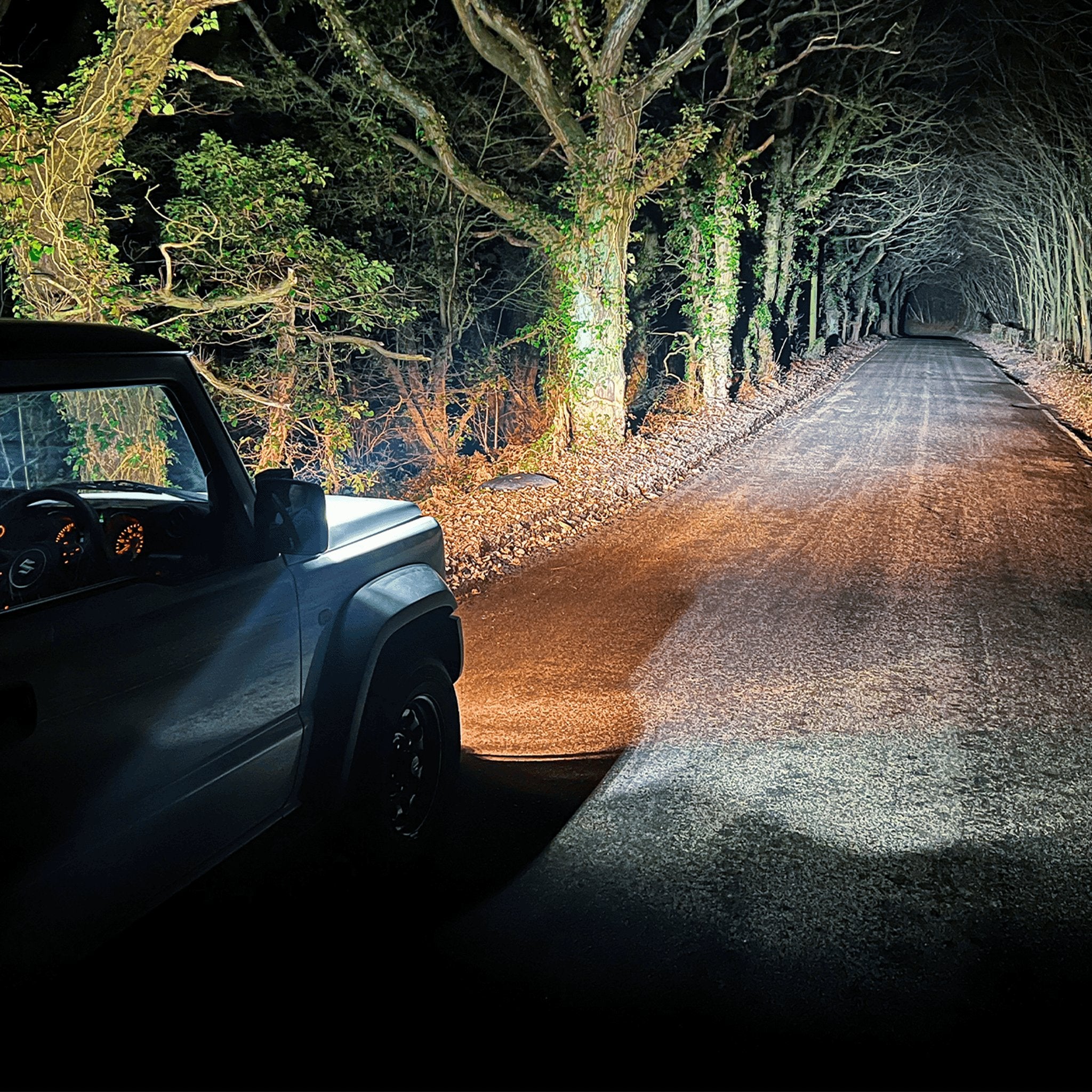 Stealth Suzuki Jimny 2018+ Twin 4″ Dark Force LED Bonnet Kit – 16,800 Lumens