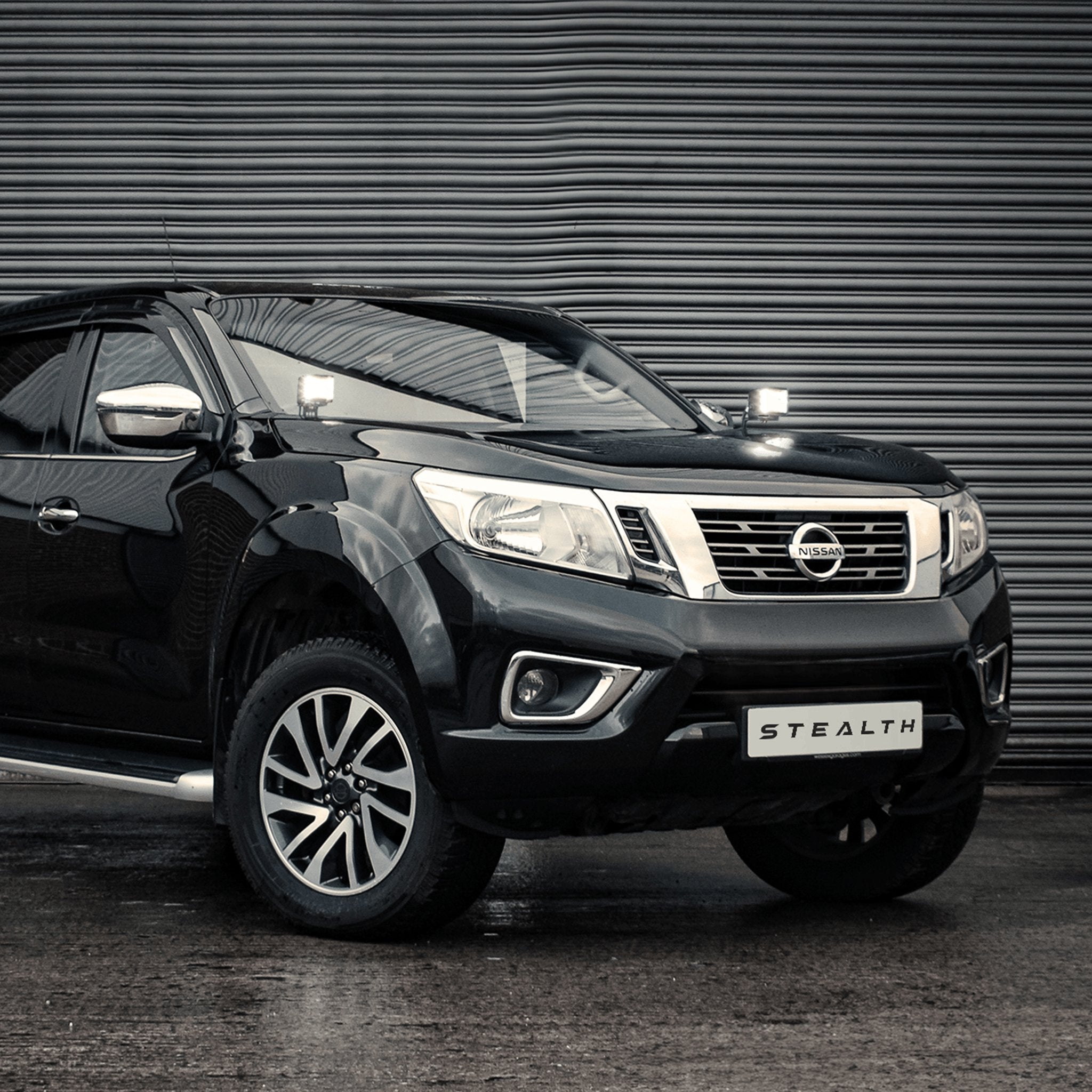 Stealth Nissan Navara D23 2015-2021 Twin 4″ Dark Force LED Bonnet Kit – 16,800 Lumens
