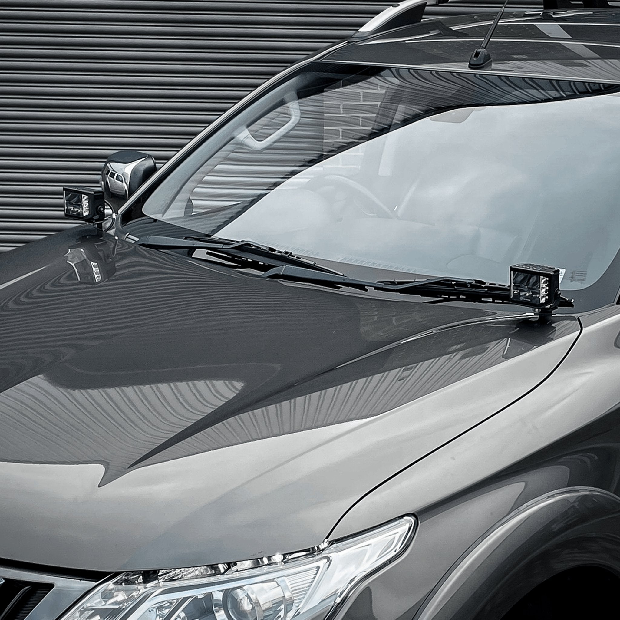 Stealth Mitsubishi L200 2015-2019 Twin 4″ Dark Force LED Bonnet Kit – 16,800 Lumens