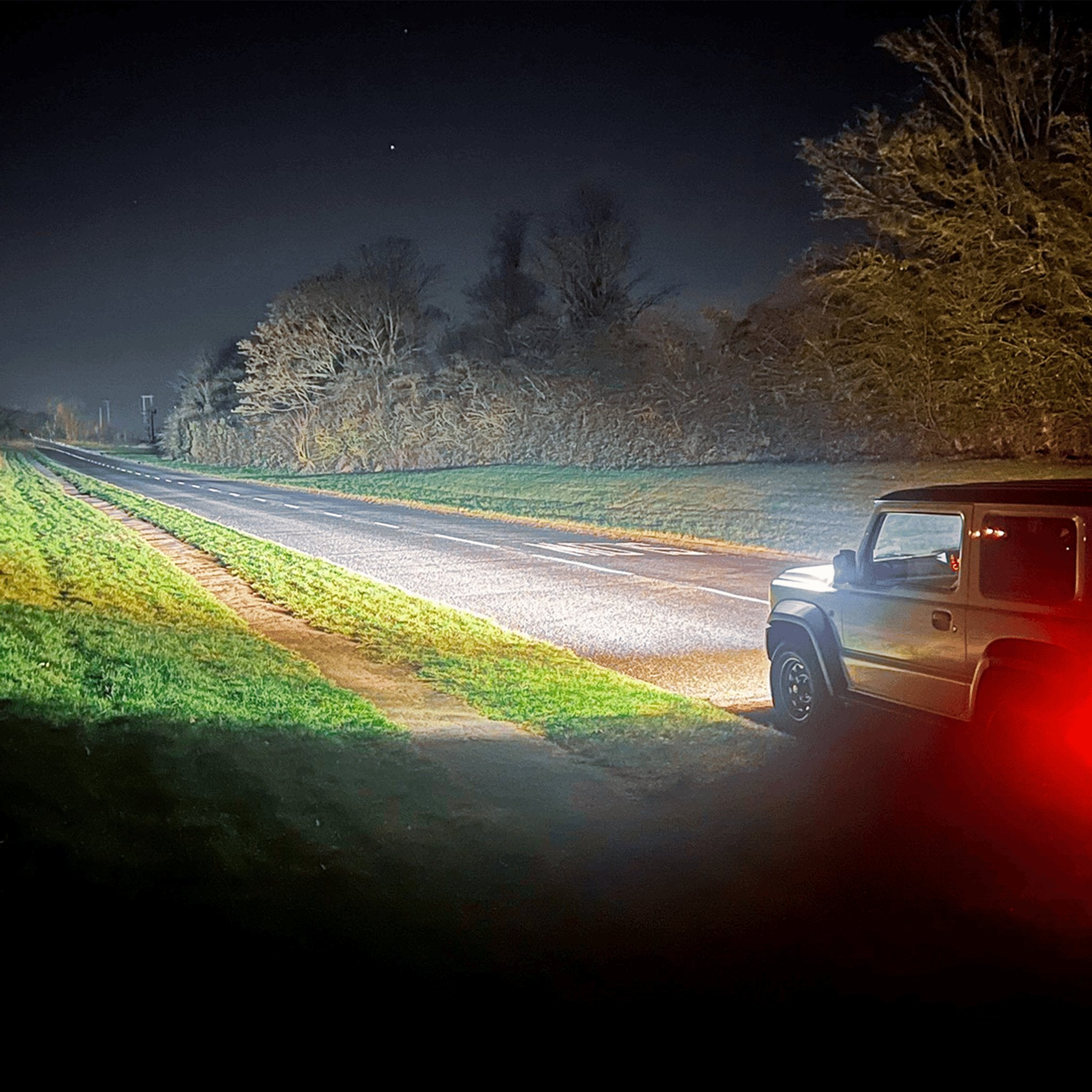 Stealth Suzuki Jimny 2018+ Twin 4″ Dark Force LED Bonnet Kit – 16,800 Lumens