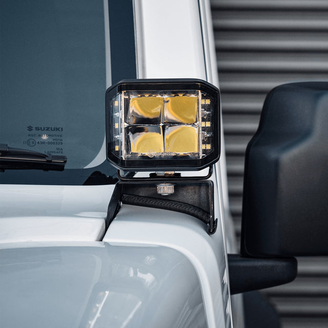 Stealth Suzuki Jimny 2018+ Twin 4″ Dark Force LED Bonnet Kit – 16,800 Lumens