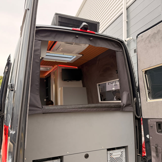 Mercedes Sprinter Waterproof Rear Door Fly Screen – Campervan Mosquito Mesh