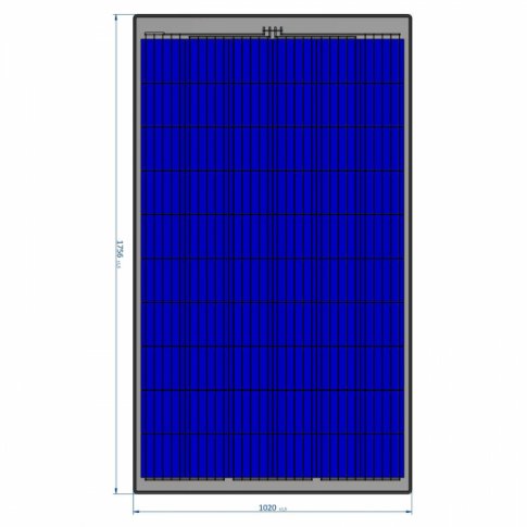 300W semi-flexible campervan solar panel with rear junction box with 20A MPPT controller and 5m cable