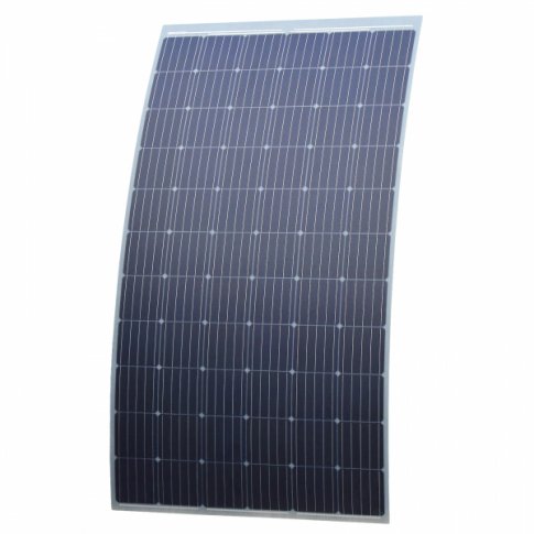 330W semi-flexible campervan solar panel with rear junction box