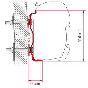 Fiamma Adapter Hymer 2016 400