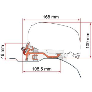 Fiamma F80 Kit Ducato Low Profile (H2-L2/L3) 2006 On Black