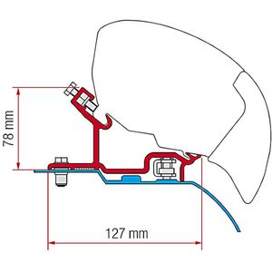 Fiamma Adapter Bracket Kit for Ducato / Jumper / Boxer H3 After 06