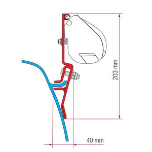 Fiamma Kit for VW T3 Lift Roof