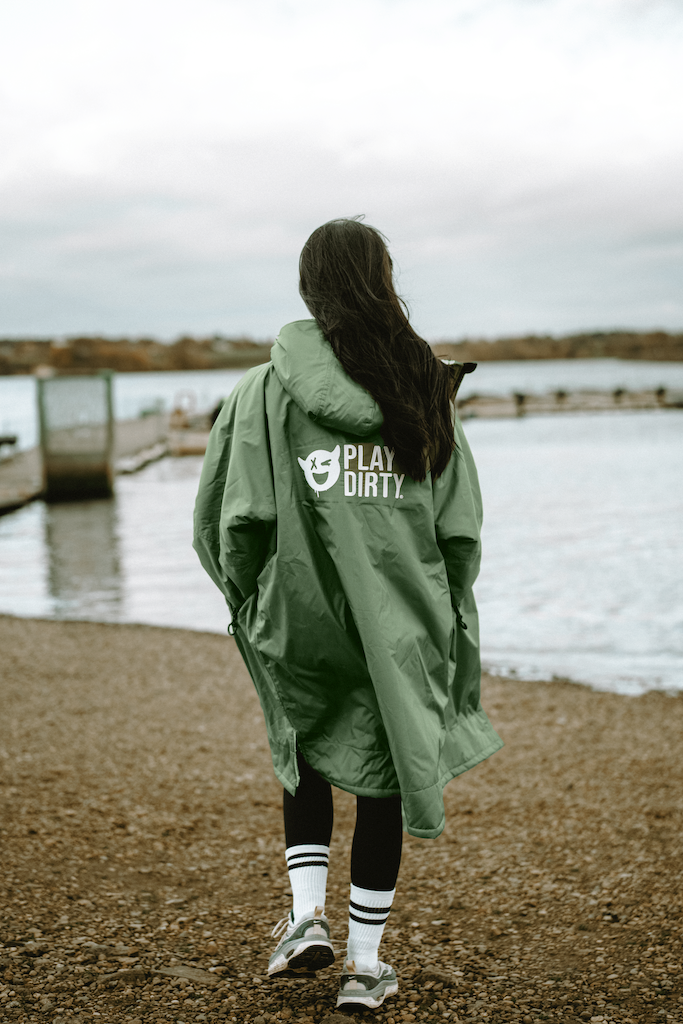 Adult Waterproof Changing Robe in green