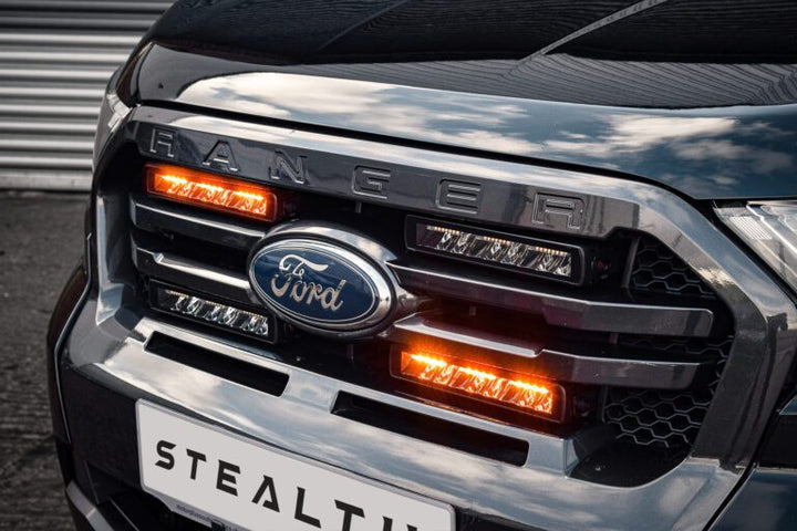 Stealth Ford Ranger T8 2018-2022 Quad 10″ Flashing Luminous LED Integration Grille Kit – 15,120 Lumens