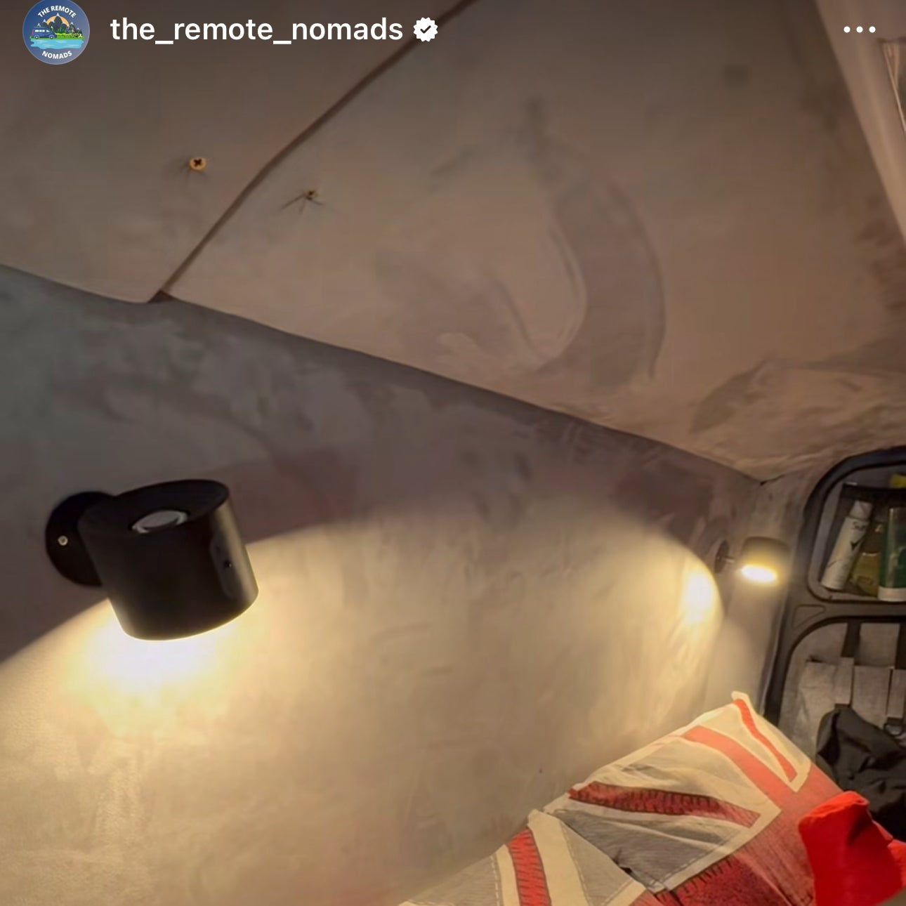 Campervan light inside VW Transporter