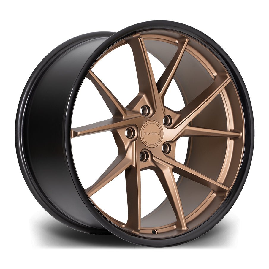 RIVIERA RF1 - MATT BRONZE GLOSS BLACK LIP Automotive Rims & Wheels Play Dirty   