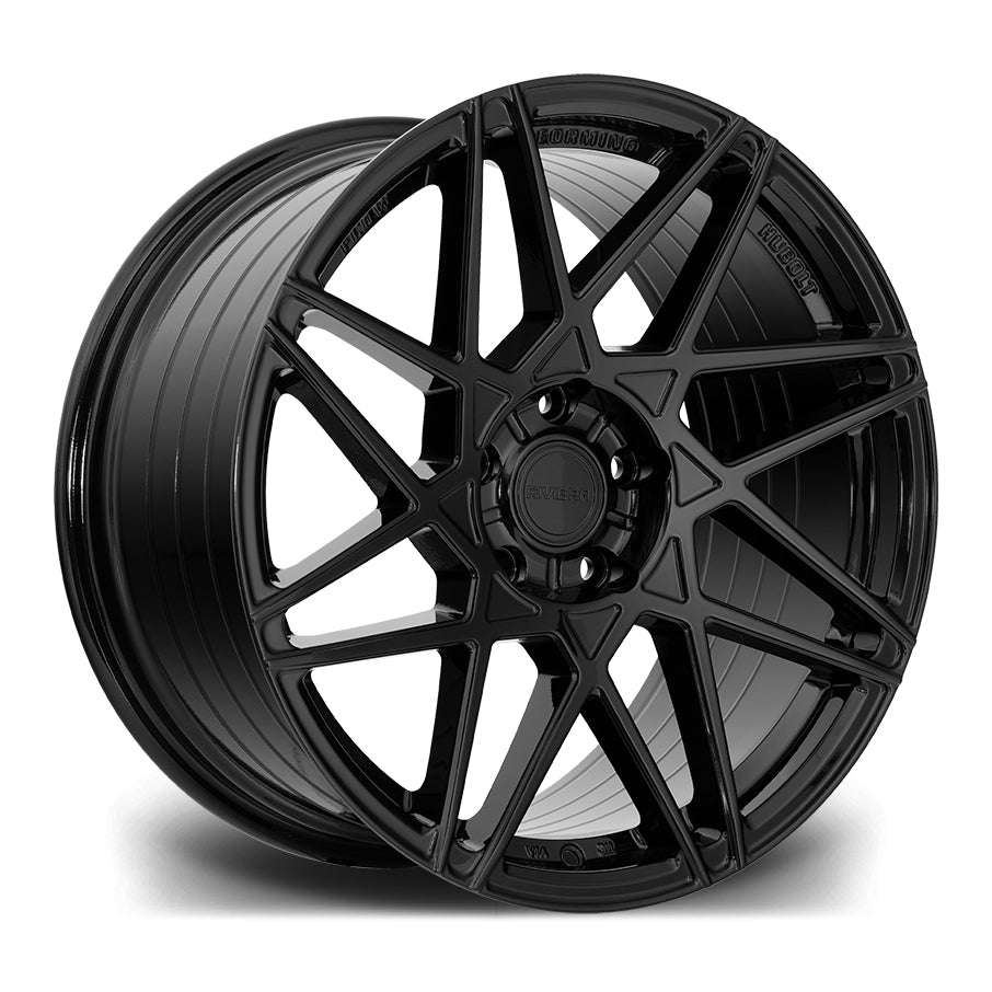 RIVIERA RF2 - GLOSS BLACK Automotive Rims & Wheels Play Dirty   