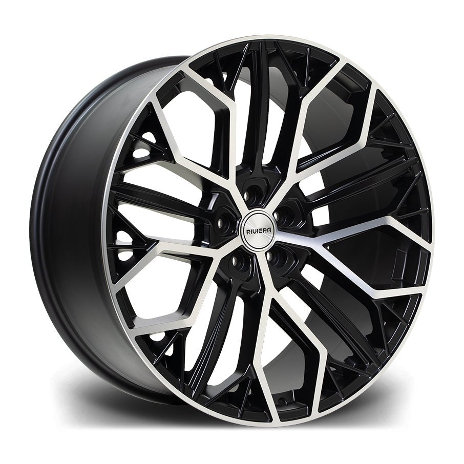 RIVIERA RV198 - MATT BLACK POLISHED Automotive Rims & Wheels Play Dirty   