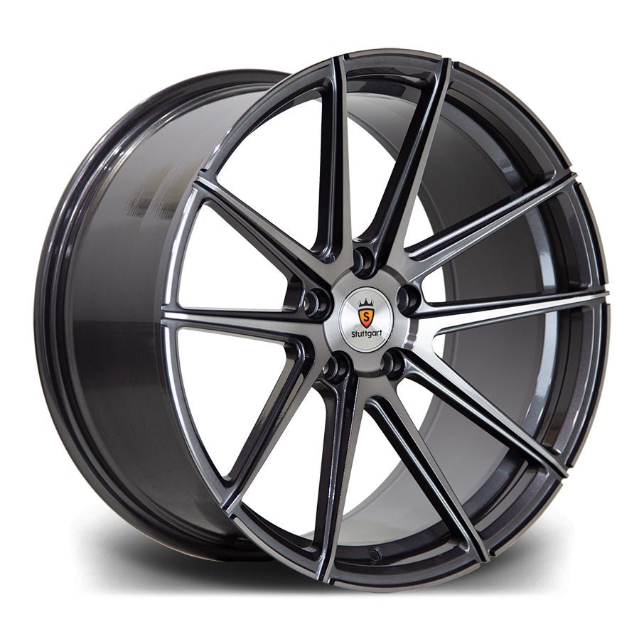 STUTTGART ST9 - GUNMETAL POLISHED Automotive Rims & Wheels Play Dirty   