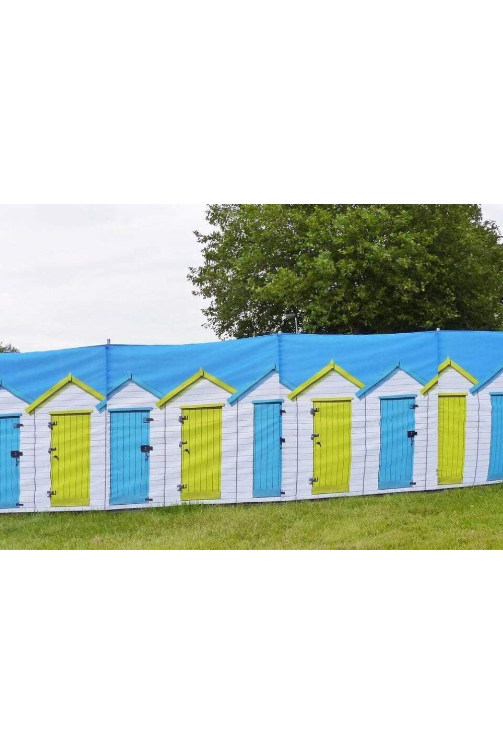 Beach Huts 4 Pole Compact Windbreak (Steel poles)