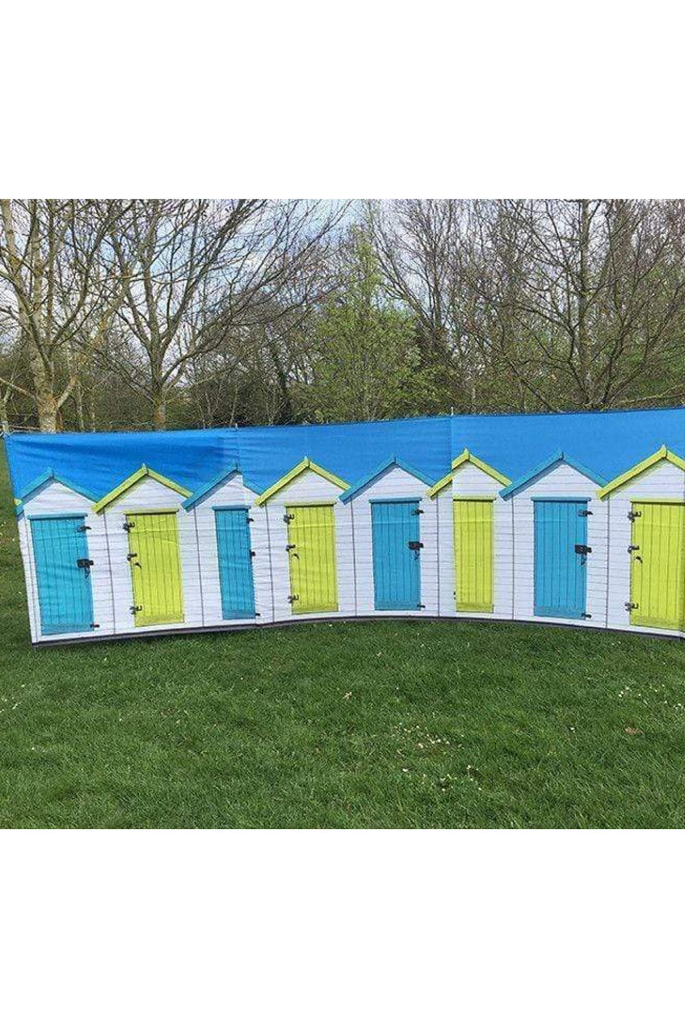 Beach Huts 4 Pole Compact Windbreak (Steel poles)