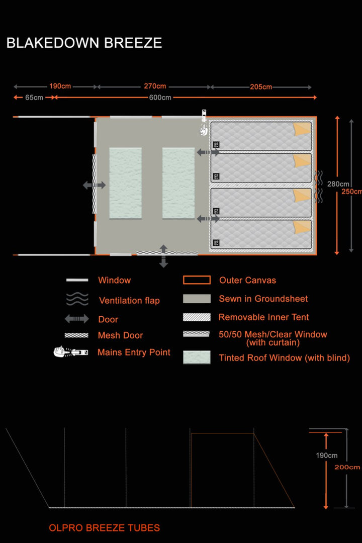 Blakedown Breeze 4 Berth Inflatable Tent