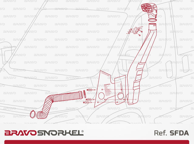 Bravo Snorkel for Fiat Ducato (2006 - Present)