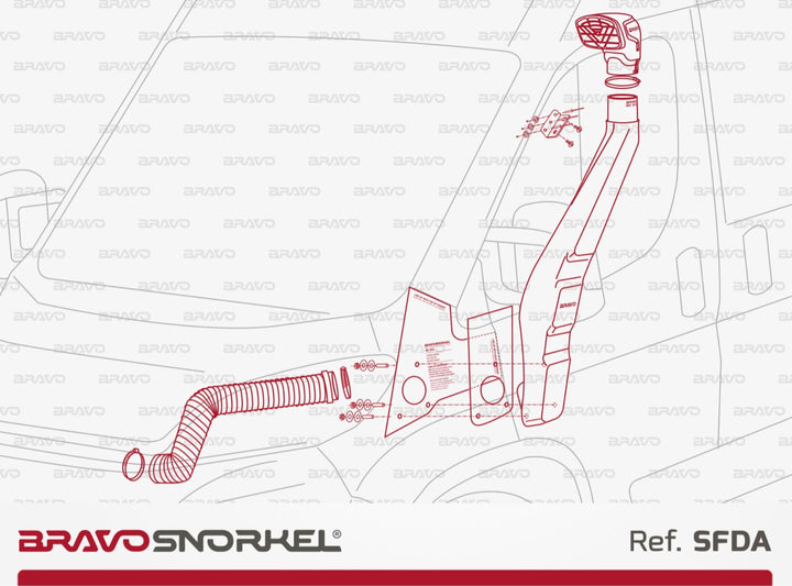 Bravo Snorkel for Fiat Ducato (2006 - Present)