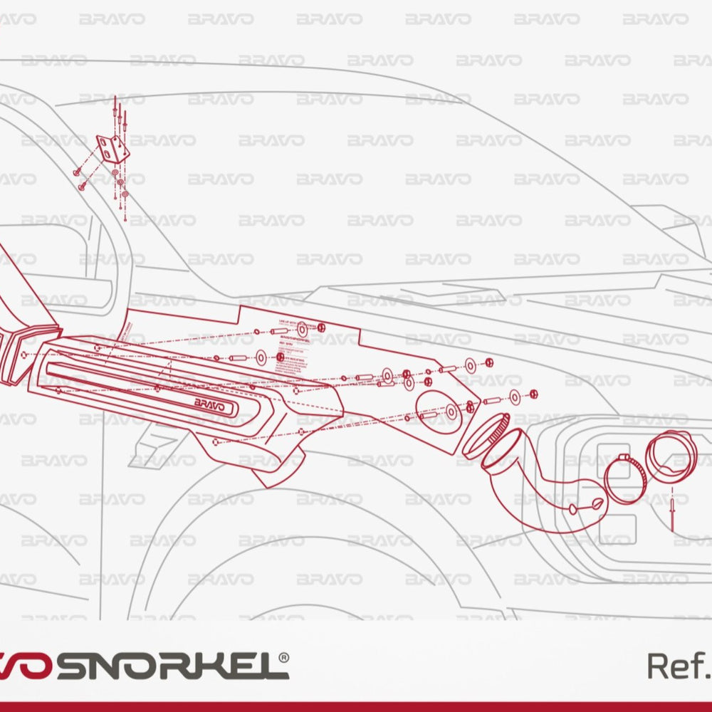 Bravo Snorkel for Ford Ranger Raptor (2023 - Present)