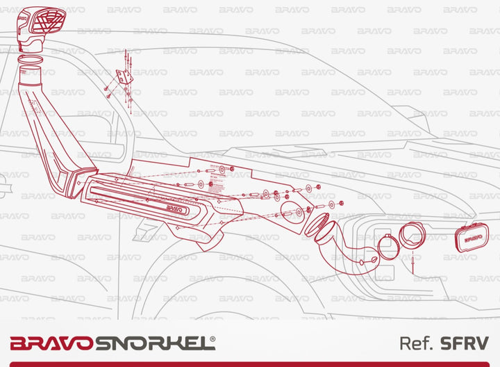 Bravo Snorkel for Ford Ranger Raptor (2023 - Present)