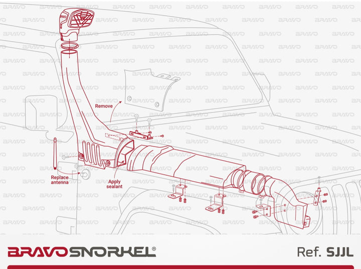 Bravo Snorkel for Jeep Wrangler JL (2017 - Present)