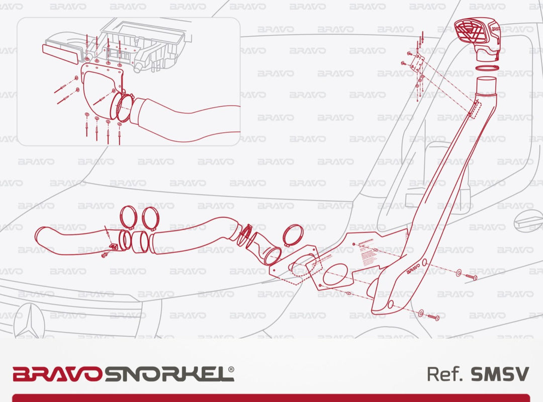 Bravo Snorkel for Mercedes Sprinter W907 / W910 (2018 - Present)