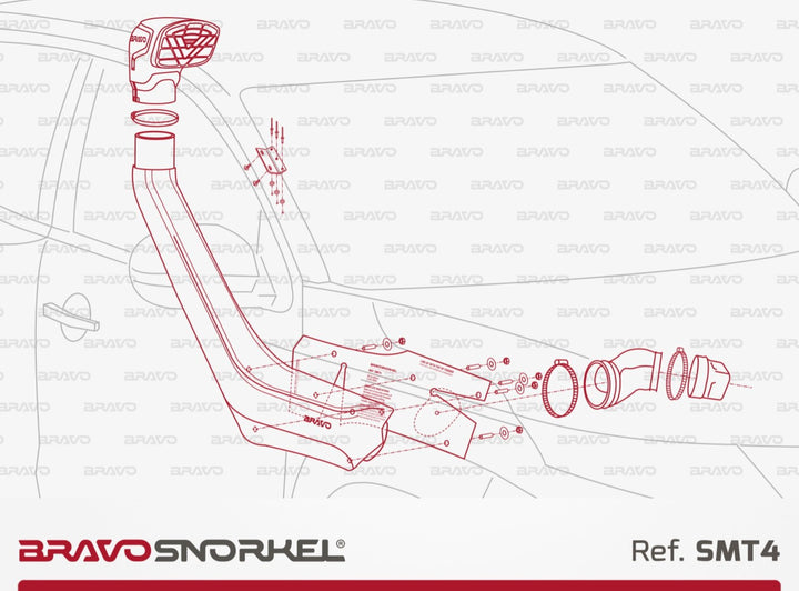 Bravo Snorkel for Mitsubishi L200 / Triton MR (2019 - Present)