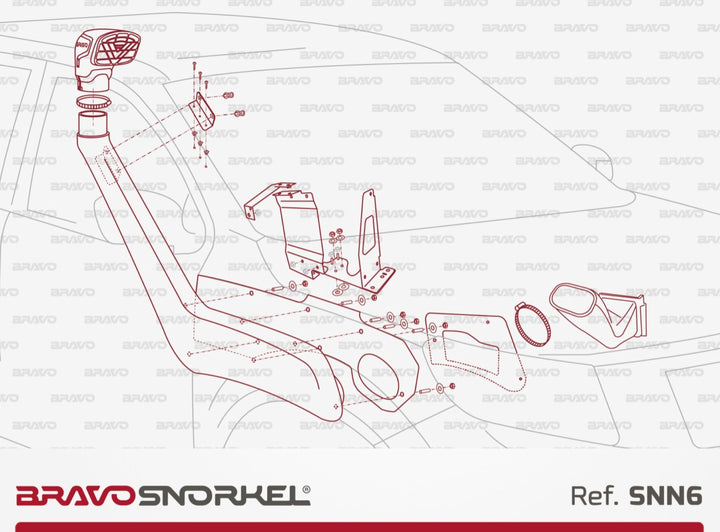 Bravo Snorkel for Nissan Navara (2015 - Present)