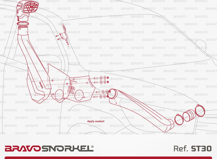 Bravo Snorkel for Toyota Hilux 126 Series Revo (2016 - Present)