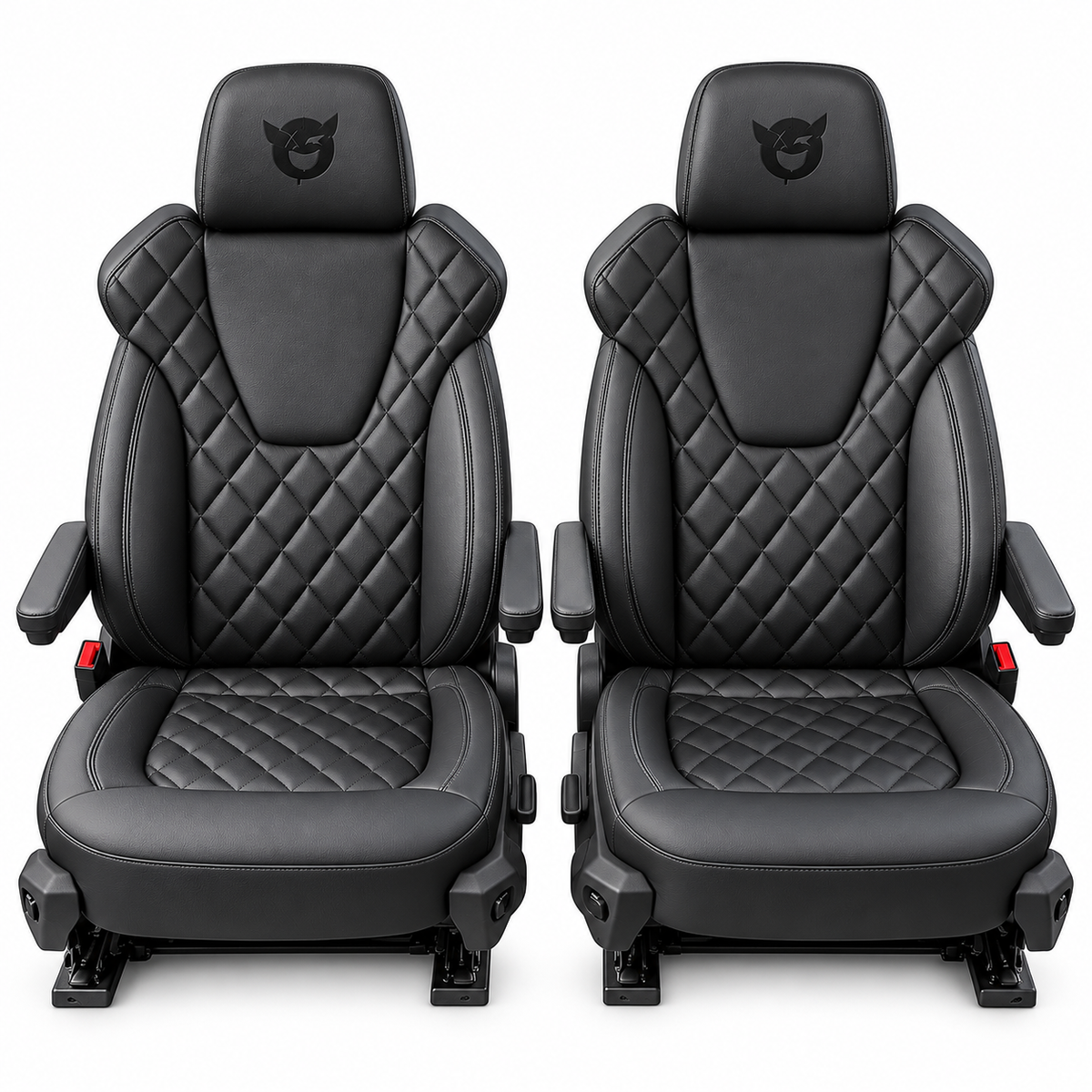 Custom Campervan Upholstery | Front Cab Captains Chairs