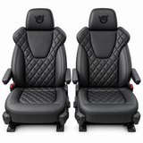 Custom Campervan Upholstery | Front Cab Captains Chairs