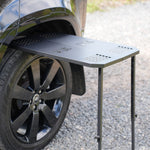 tyre mounted camping table